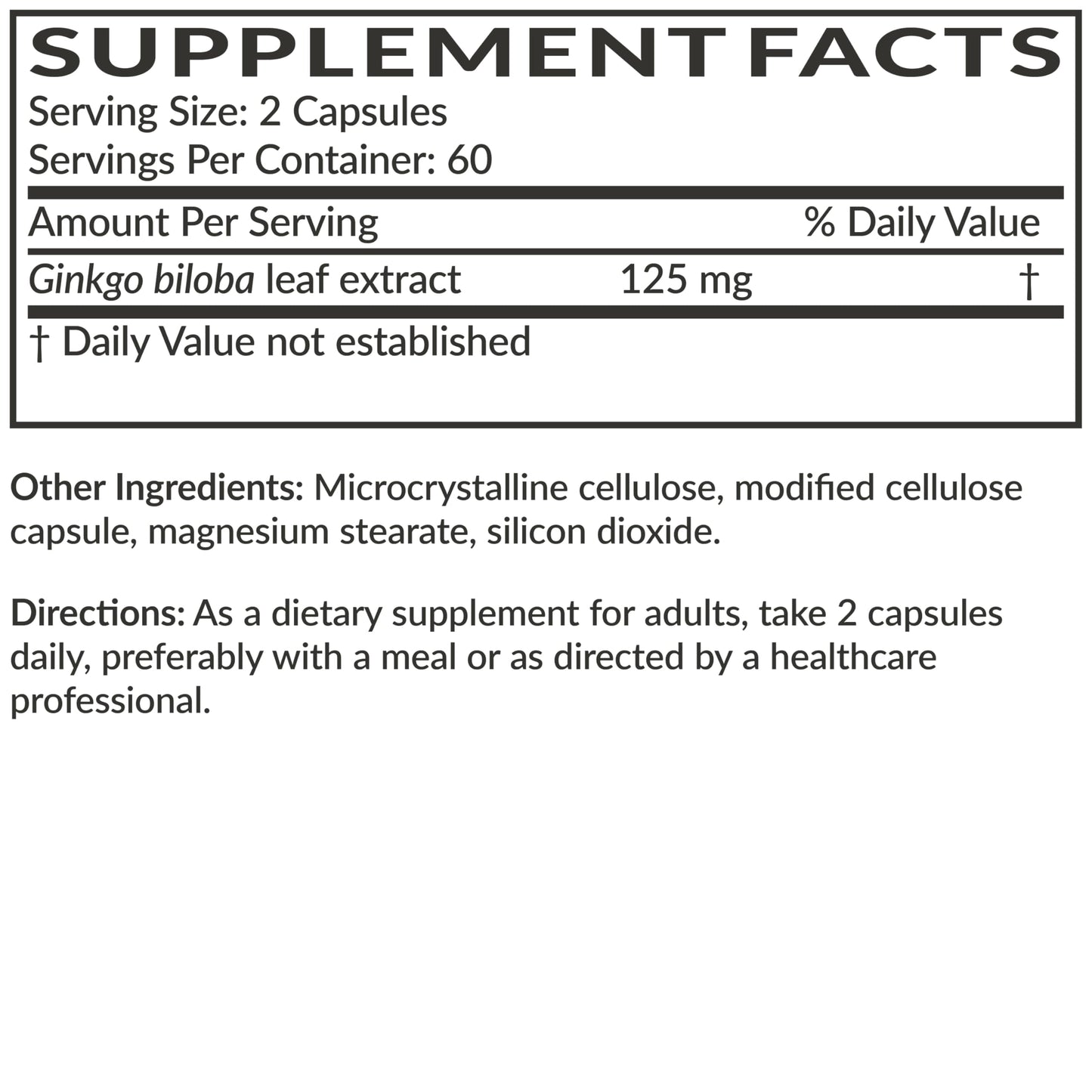 Futurebiotics Ginkgo Biloba Extra Strength Supports Brain Function & Memory Support, 120 Vegetarian Capsules