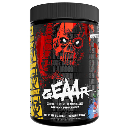 Mutant GEAAR - 9.4g of EAA Powder + Arginine, 7g BCAAs, 4g Leucine, Electrolytes, Coconut Water, 30 Servings - Fruit Punch