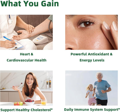 Aged Garlic Extract Liquid Drops, Odorless Garlic Supplement with CoQ10 Cayenne Hawthorn Berry Nattokinase Omega-3 Vitamin B6 & B12 for Heart Immune Health Support, Grown Allium Sativum Bulb