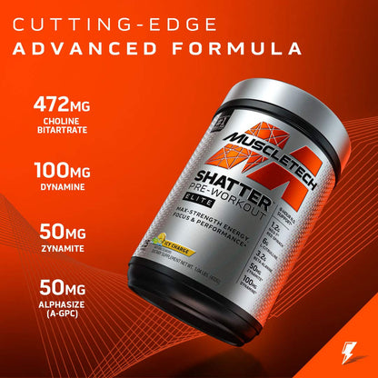Pre Workout for Men & Women | MuscleTech Shatter Elite Pre-Workout | Preworkout Energy