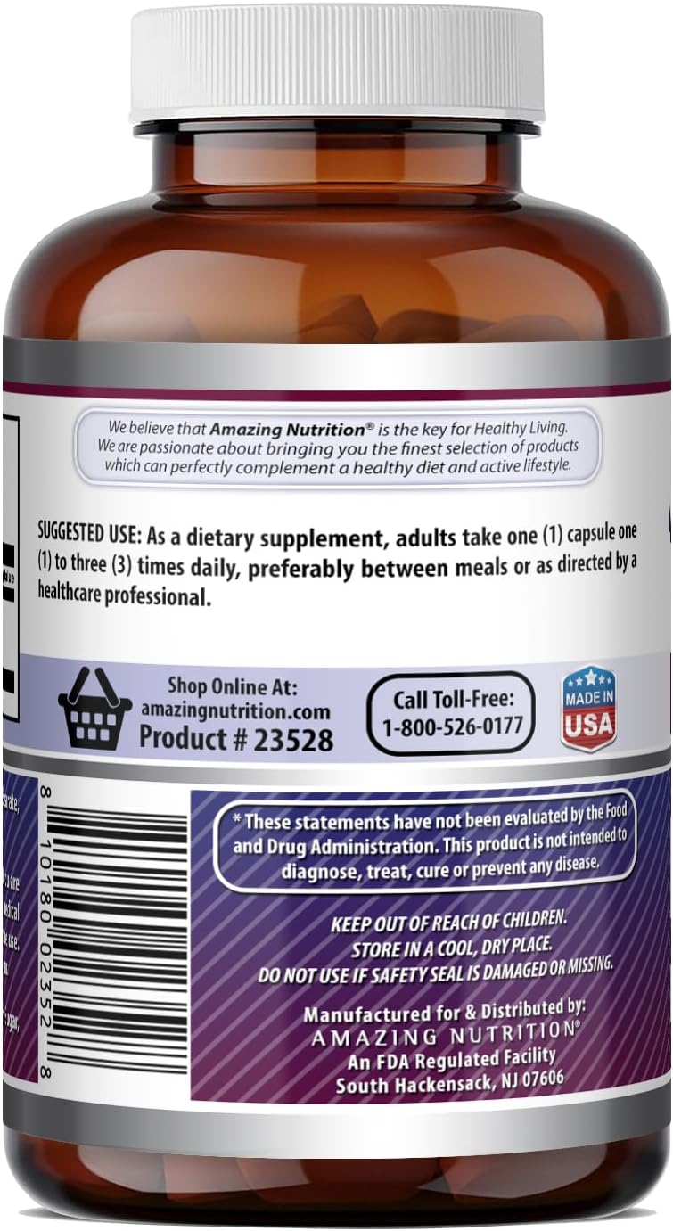 Amazing Formulas L-Tyrosine Amino Acid Supplement | 500 Mg per Serving | 180 Capsules | Non-GMO | Gluten-Free | Made in USA