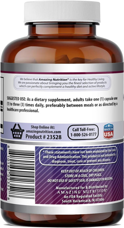 Amazing Formulas L-Tyrosine Amino Acid Supplement | 500 Mg per Serving | 180 Capsules | Non-GMO | Gluten-Free | Made in USA