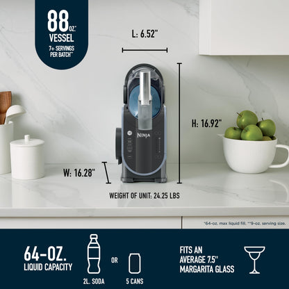 Ninja SLUSHi Professional Drink Maker, 7+ Servings, Black, FS301