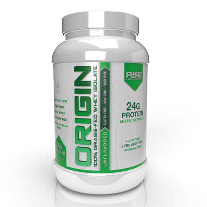 Pure Label Nutrition 100% Grass Fed Whey Protein Isolate Unflavored-Keto-Low Carb