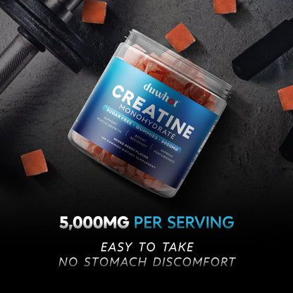 duwhot Creatine Monohydrate Gummies for Men, Creatine Monohydrate 5g