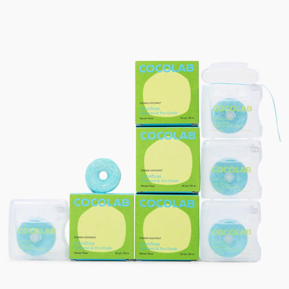 Cocofloss Expanding Woven Dental Floss by COCOLAB, Mint Scent, 1-Pack