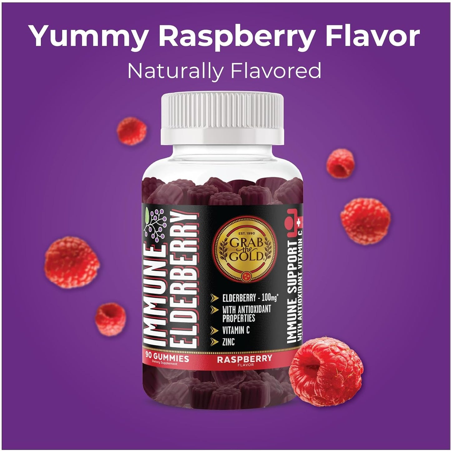 Grab The Gold Protein Bars & Immune Gummies Bundle Vitamin C Zinc