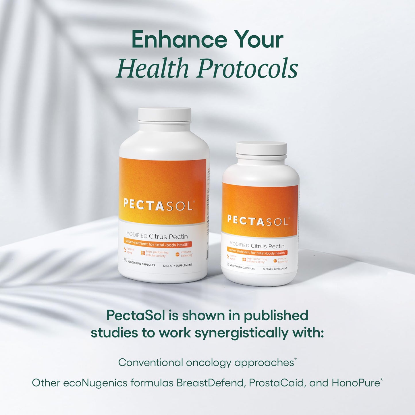 PectaSol Modified Citrus Pectin – 270 Capsules – Total-Body Health Supplement to Support the Heart, Immune System, Inflammation Response & Healthy Aging + Maintain Healthy Galectin-3 Levels