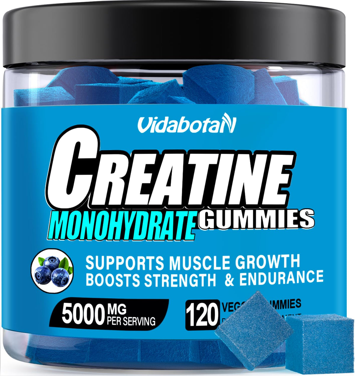 vidabotan Creatine Monohydrate Gummies for Men & Women-5g of Creatine Monohydrate