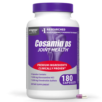 Nutramax Cosamin DS Joint Supplement, Glucosamine Chondroitin, 210 Capsules | Clinically Proven in Published Studies, Trademarked Glucosamine and Chondroitin for Joint Support, Third Party Tested