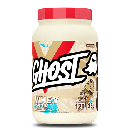 GHOST Whey Protein Powder, Cinnabon - 2LB, 25G of Protein - Cinnamon Roll Flavored Isolate, Concentrate & Hydrolyzed Whey Protein Blend - Post Workout Shakes - Soy & Gluten Free