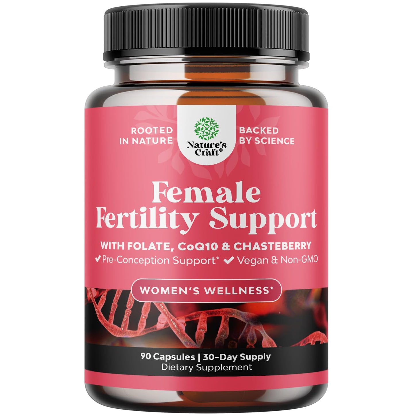 Pre Conception Male Fertility Supplement - Semen Volume Booster with CoQ10, Maca Root, Methyl Folate & D-Aspartic Acid - Mens Fertility Supplement for Sperm Motility - Conception for Him - 90 Count