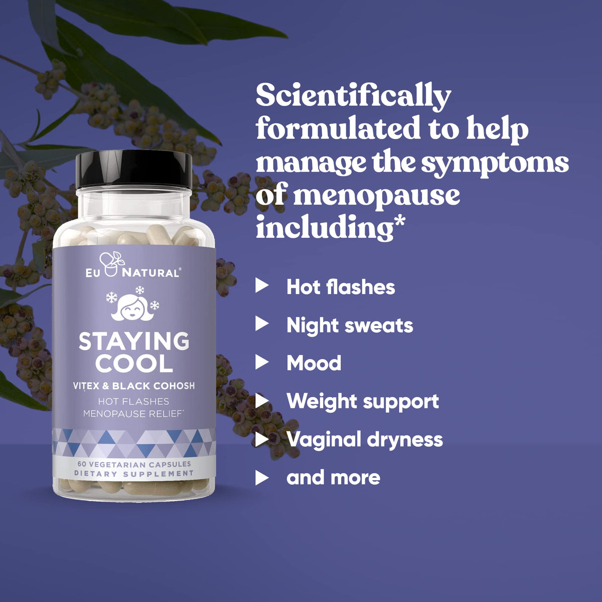Staying Cool Menopause Supplements for Women – Hormonal Hot Flashes, Weight Support