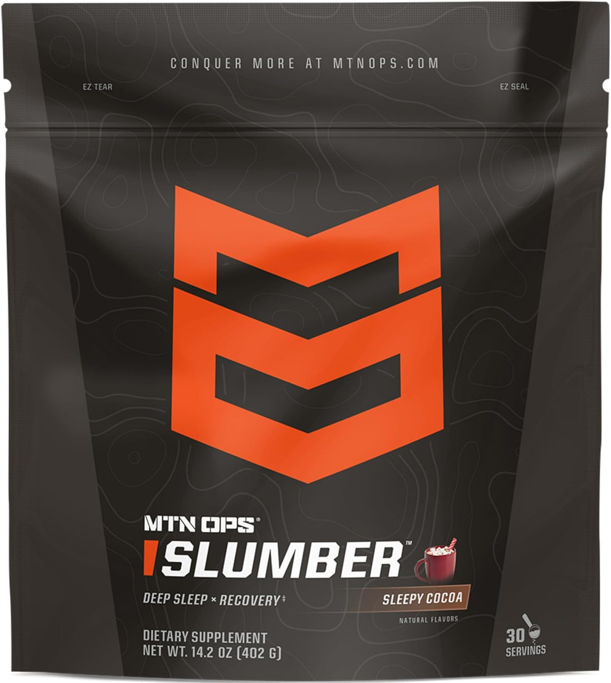 MTN OPS Slumber Sleep Support Powder, Sleepy Cocoa
