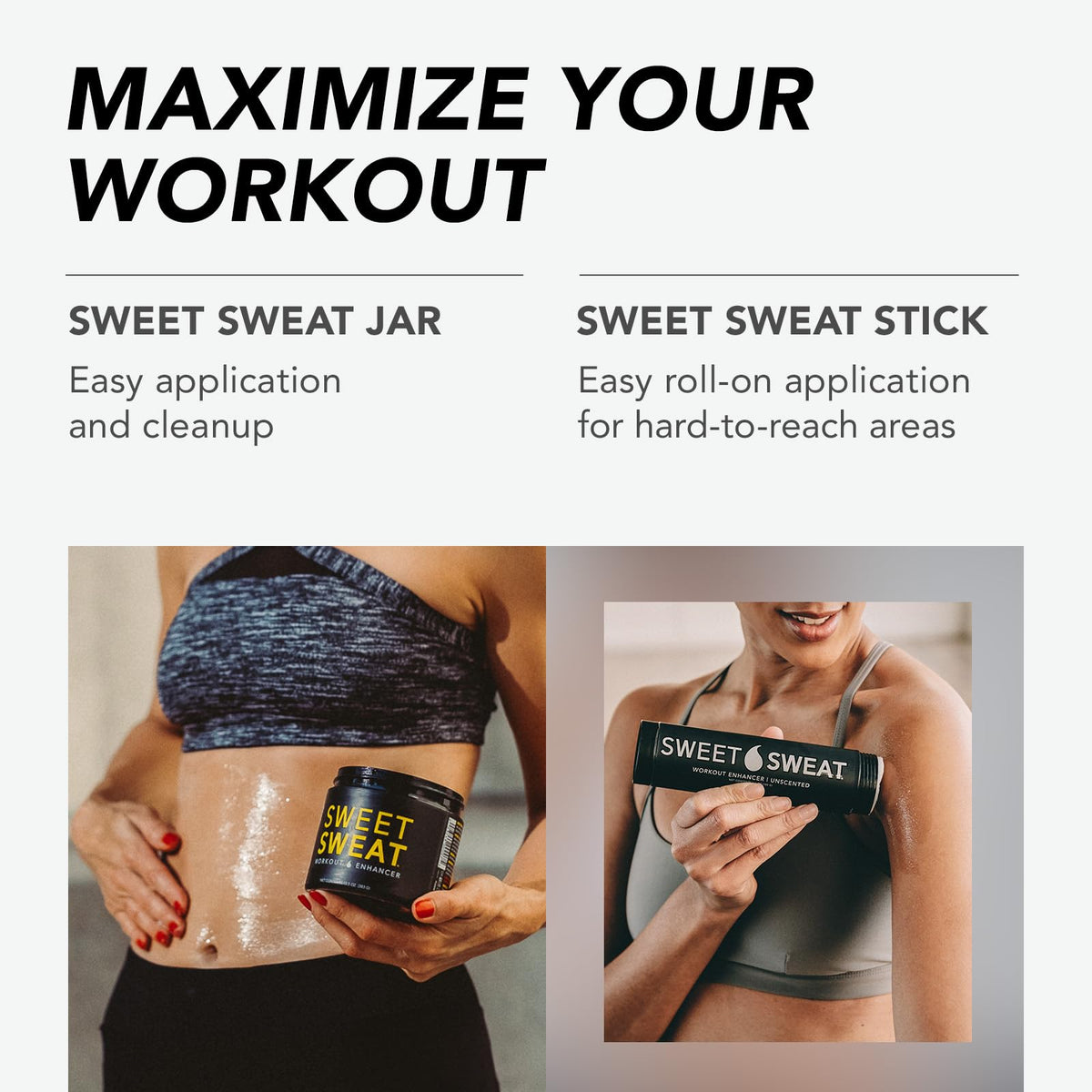 Sweet Sweat Workout Enhancer Roll-On Gel Stick - Sweat Harder and Faster
