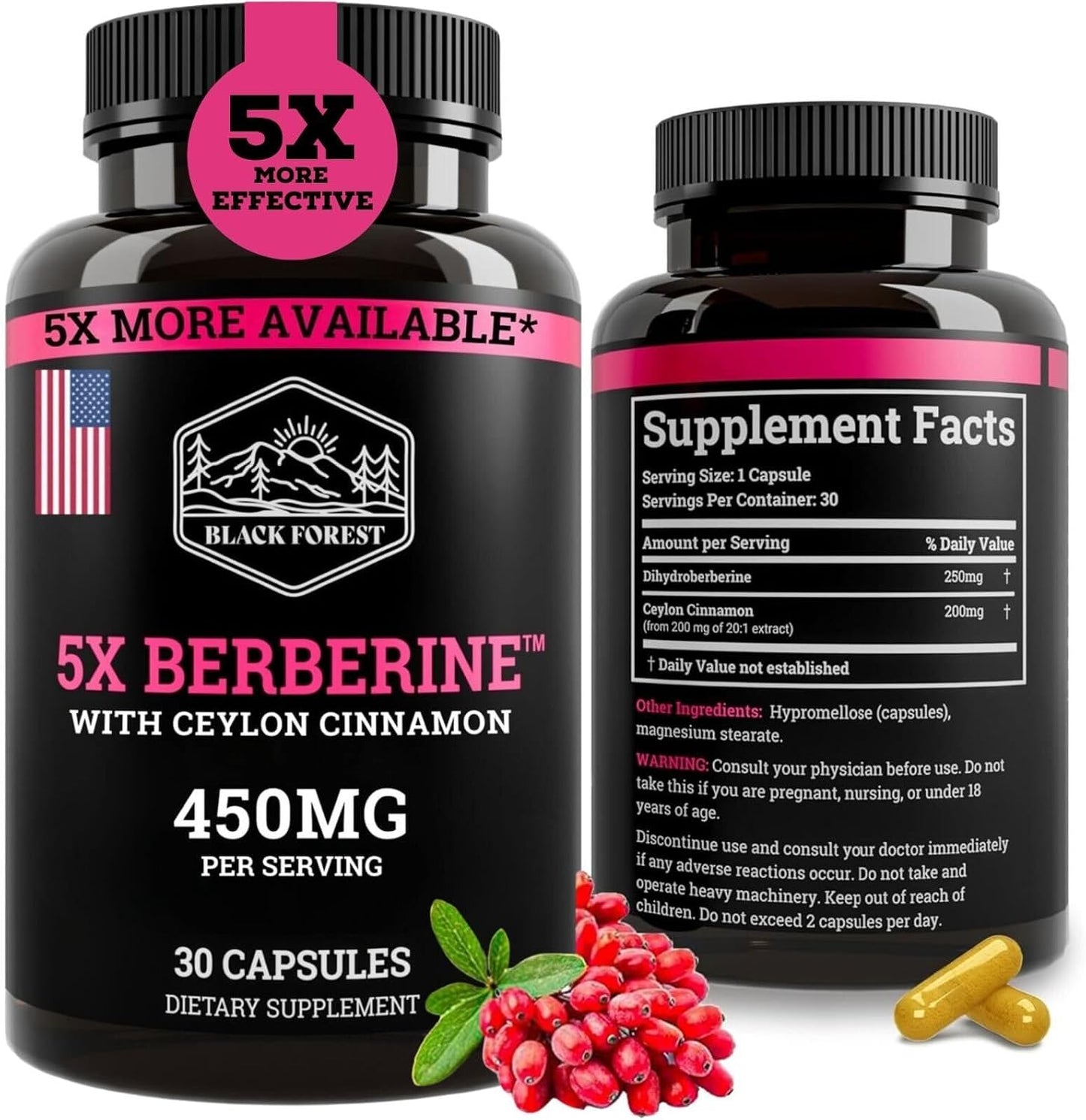 Black Forest Bundle (Full Combo Pack). 1X Turkesterone + 1X Cistanche + 1 Berberine