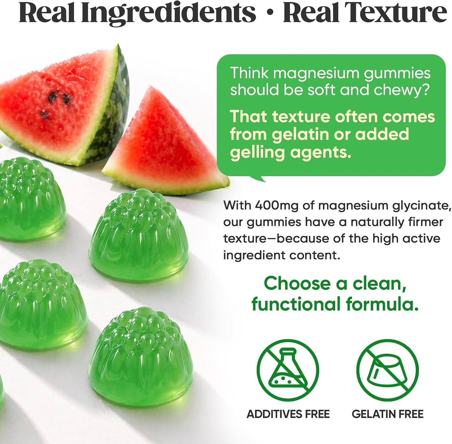 60 Day Supply Magnesium Glycinate 400mg Gummies Sugar Free High Absorption | With Ashwagandha, L-Theanine, CoQ10, Vitamin D3 & B6, Adults & Kids, Stress Relief, Sleep & Calm, Vegan, Gluten Free