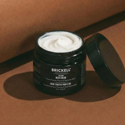 Brickell Men's Tightening Neck Cream For Men, Neck Cream For Tightening and Firming, Anti Wrinkle Cream, With Peptides, Niacinamide, and Hyaluronic Acid, 2 Ounce, Unscented