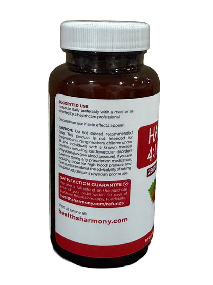 Super Potent Hawthorn Berry Extract Capsules - Hawthorn Berry Supplement Made from Extra Strength Concentrate to Support Heart and Digestive Health - Vegan Non-GMO & Gluten Free (4 Month Supply)