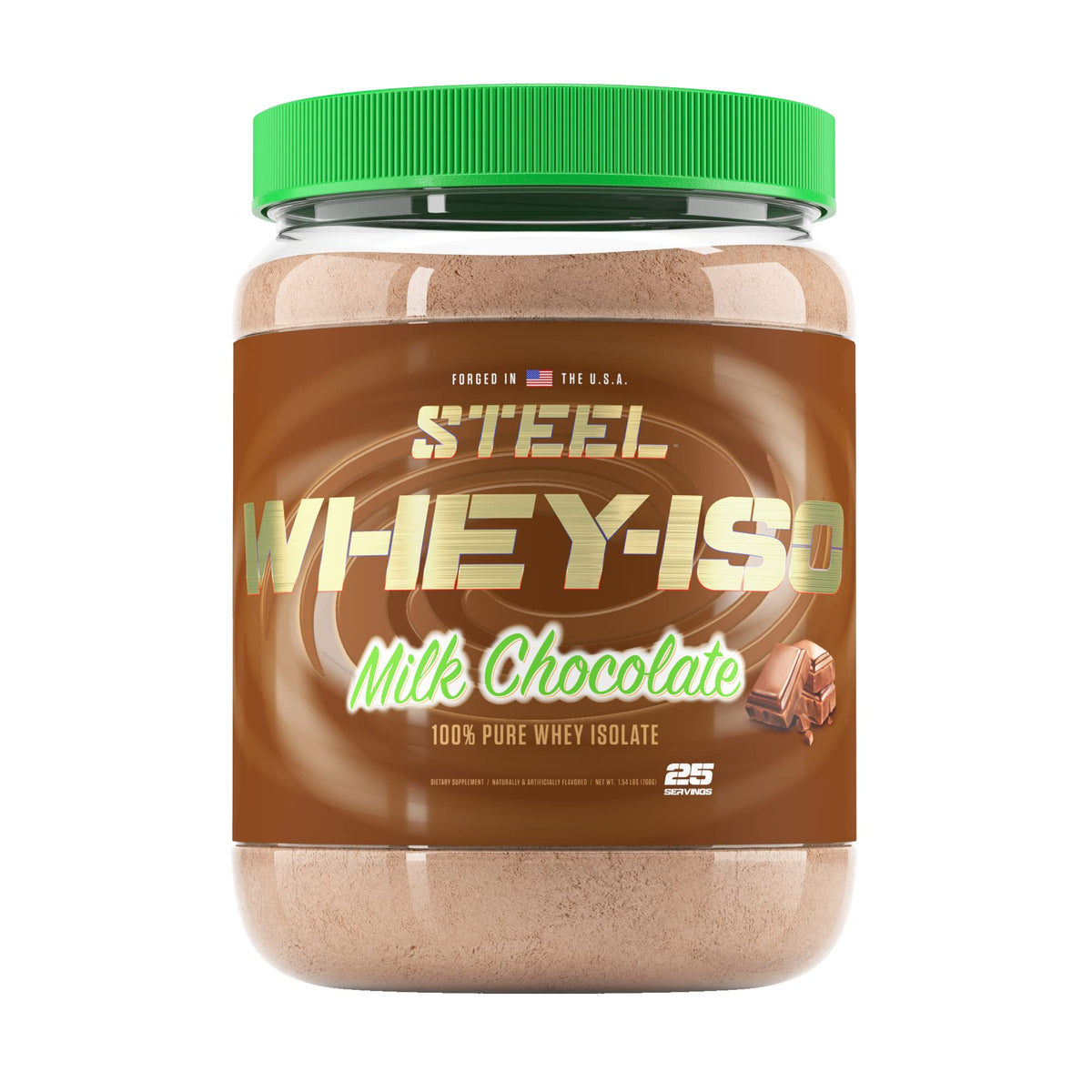 Steel Supplements Whey-Iso | Whey Isolate Protein Powder | Fast Absorbing | Lean Muscle 