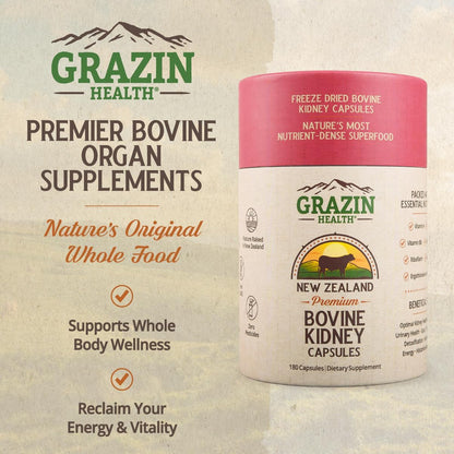 Active Recovery Bundle | Collagen + Bone Broth + Kidney | Whole-Food, Grass-Fed, New Zealand Sourced Supplements for Clean Daily Nutrition and Active Recovery Support