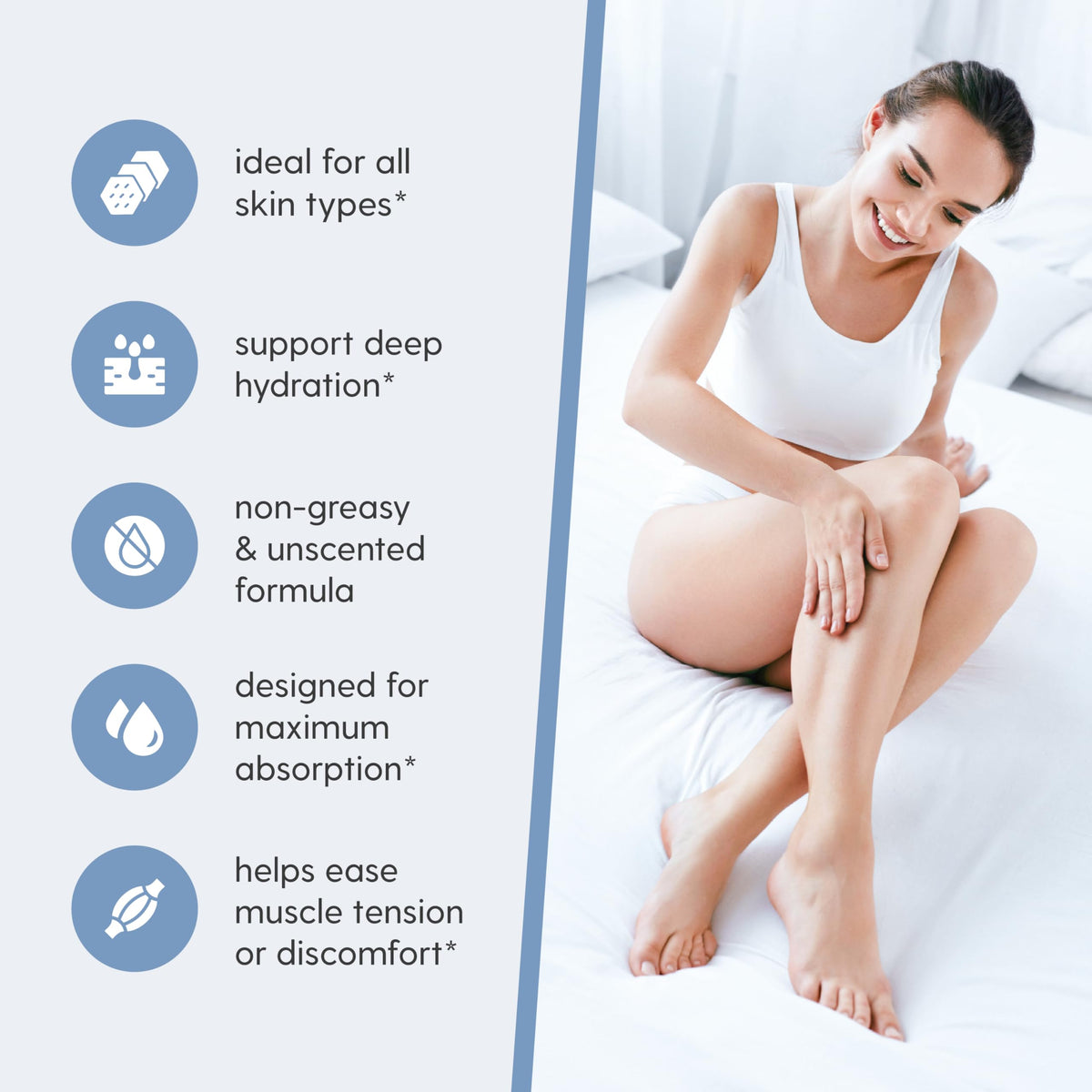 High Absorption Topical Magnesium Roll on for Kids & Adults (3 Fl Oz)