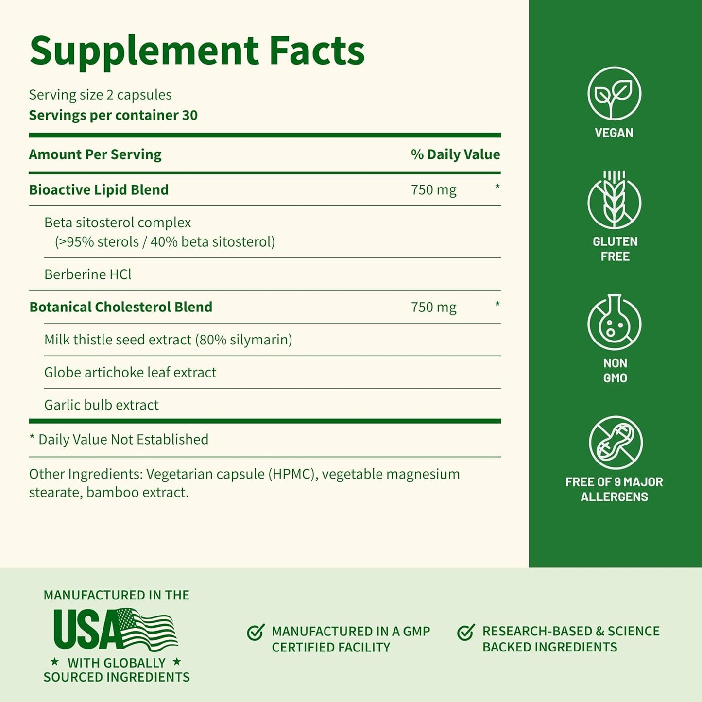Snap Supplements Cholesterol Health + Blood Sugar Blend Bundle, 60 Vegetarian Capsules Each