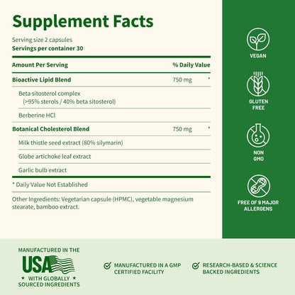 Snap Supplements Cholesterol Health + Blood Sugar Blend Bundle, 60 Vegetarian Capsules Each