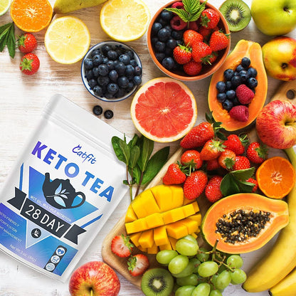 Catfit Keto Detox Tea for Belly Fat and Colon Cleanse - All Natural Detox and Cleanse