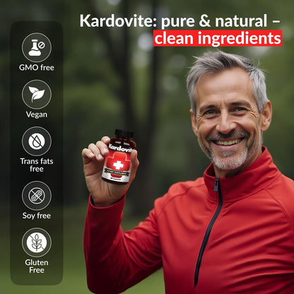 Herbal Circulation Support Capsules 180s | Supports Circulatory Wellness with Hawthorn, Garlic, Ginkgo, Cayenne, Milk Thistle, Bilberry & Valerian | Supports Vitality & Daily Wellness