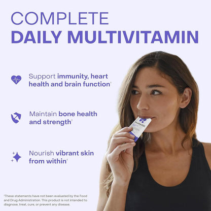 Healthycell Bioactive Multi - Daily Liquid Multivitamin for Men & Women | 20+ Essential Vitamins, Minerals & Antioxidants for Brain, Heart, Immunity, Energy, Skin & Hair Support - 30 Gel Packs