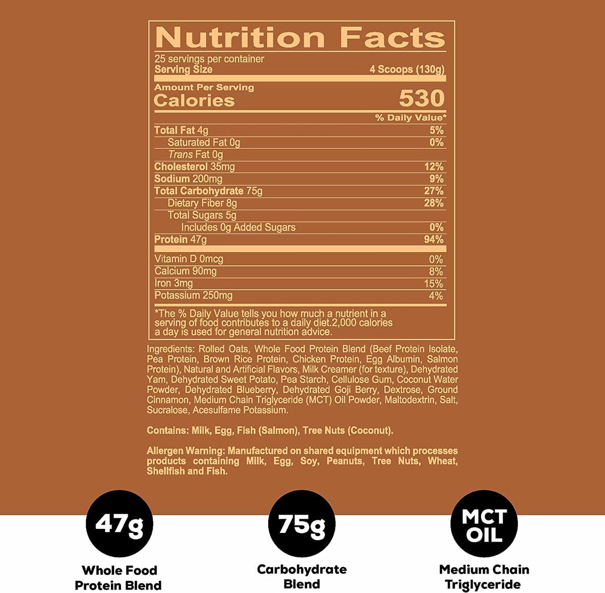 REDCON1 MRE Protein Powder, Peanut Butter Cookie - Meal Replacement Protein Blend