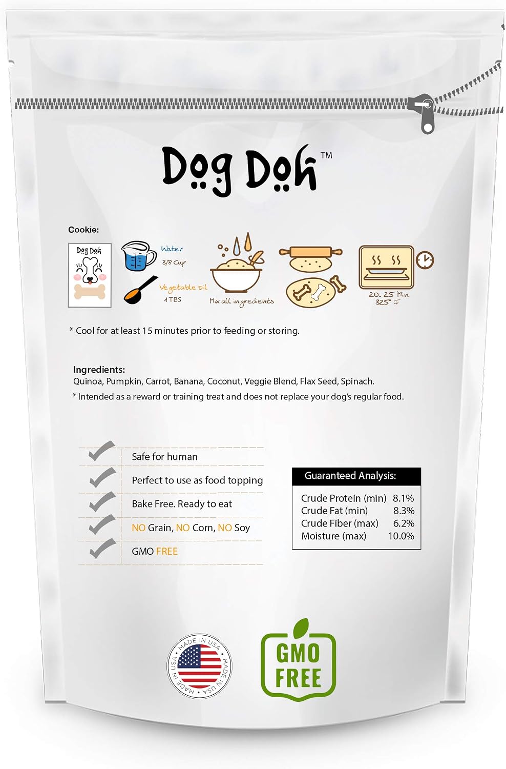 Dog Doh 4oz - Homemade Cookie Dough for Dogs
