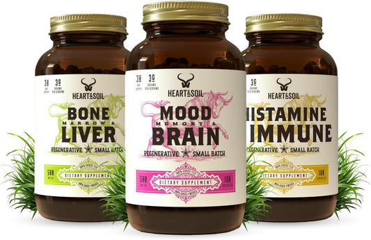 Stress Stack – Mood, Memory, Brain, Bone Marrow, Liver, and Immune Support Supplements for Cognitive and Overall Vitality