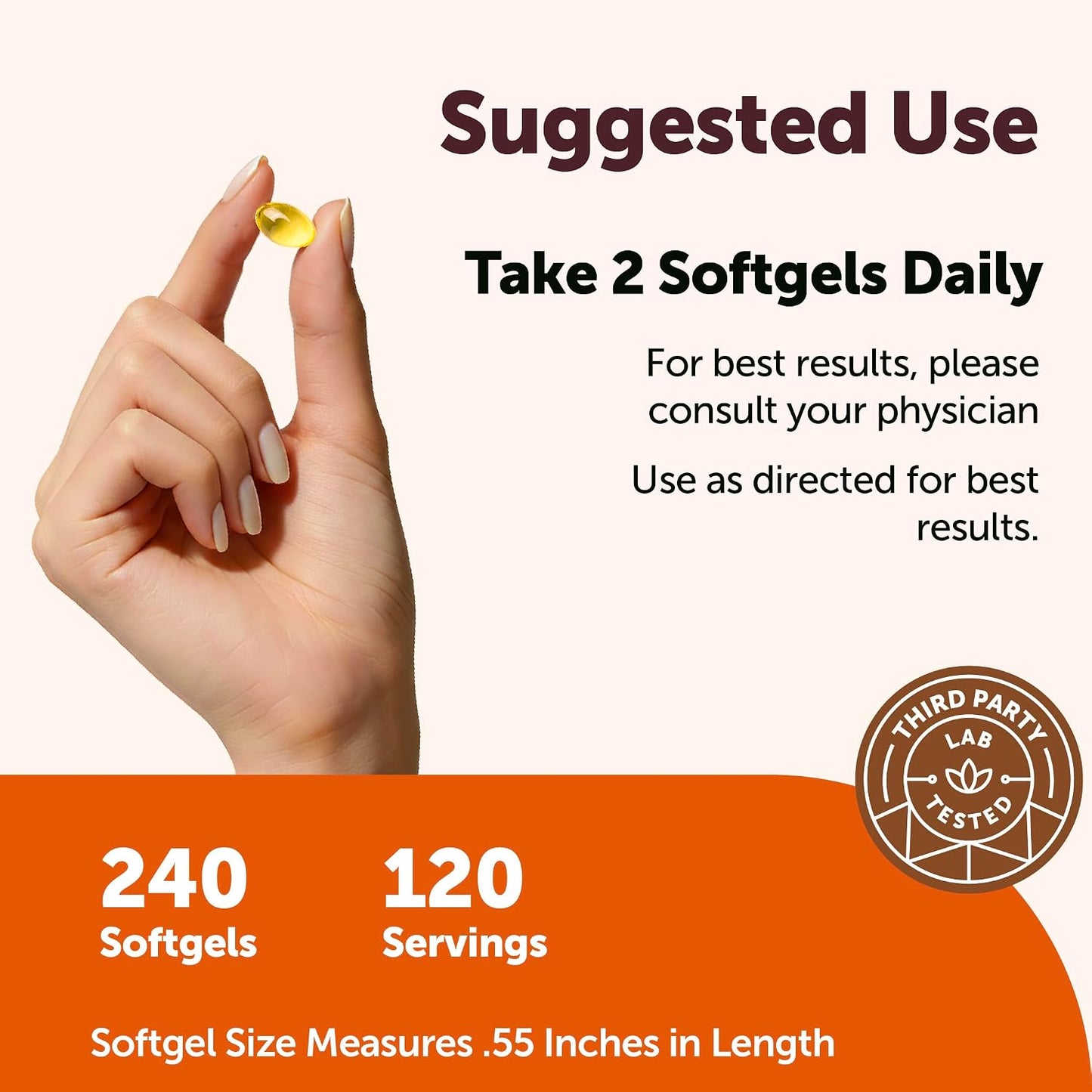 Micro Ingredients Vitamin E 1000 IU (450 mg) Per Serving, 240 Softgels | Daily Vitamin E Supplement | 4-Month Supply | Non-GMO, Gluten Free