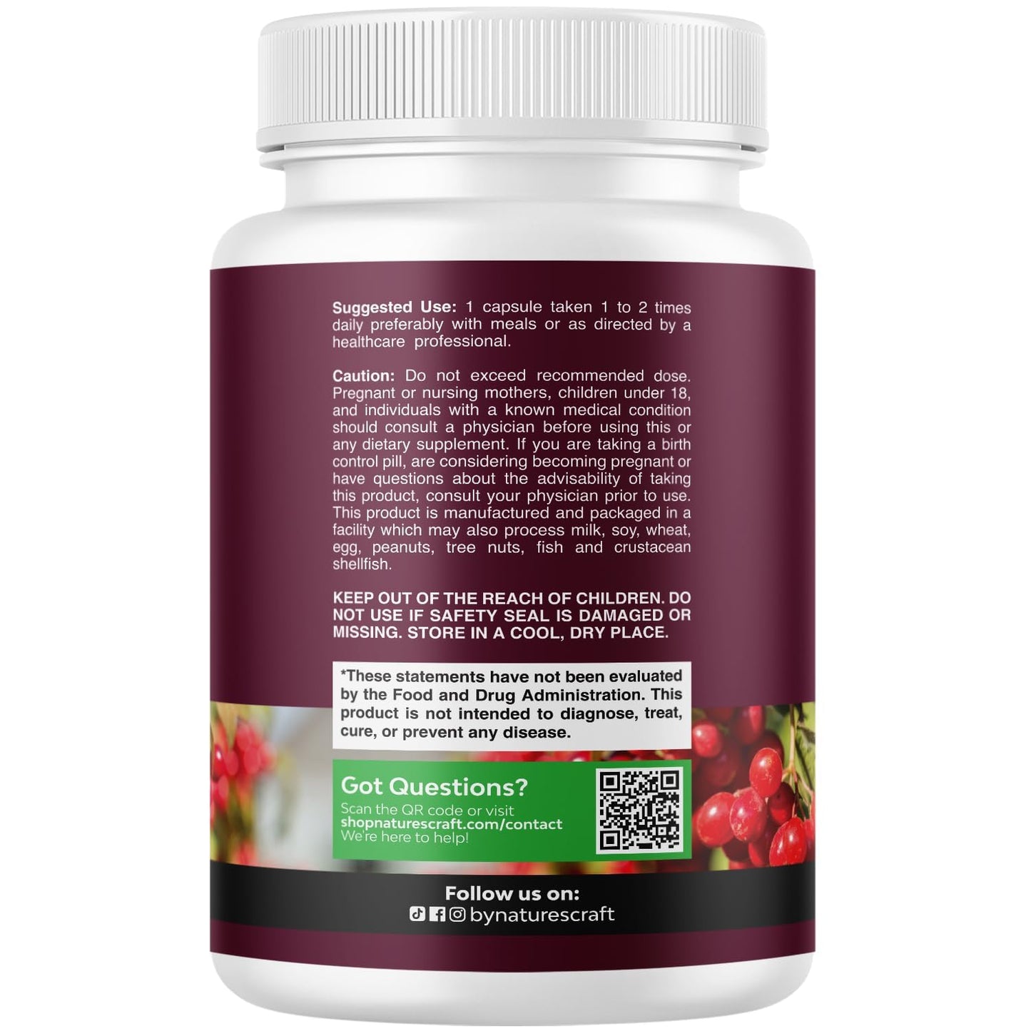 Advanced Kidney Support Supplement - Kidney Cleanse Detox & Repair Cranberry Extract Capsules with Uva Ursi, Stinging Nettle & Astragalus for Kidney Health - Urinary Tract Health - 60 Count