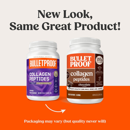 Bulletproof Unflavored Collagen Peptides Powder, 20g Grass-Fed Collagen Protein and Amino Acids for Skin, Bones and Joints, 17.6 Ounces