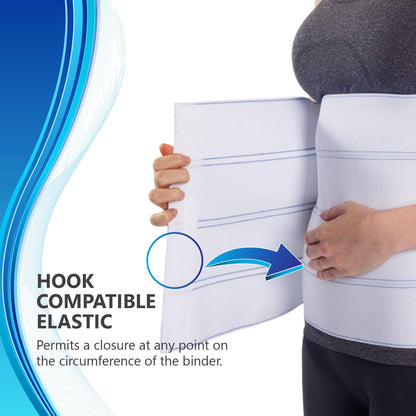 NYOrtho Abdominal Binder Lower Waist Support Belt - Compression Wrap for Men and Women