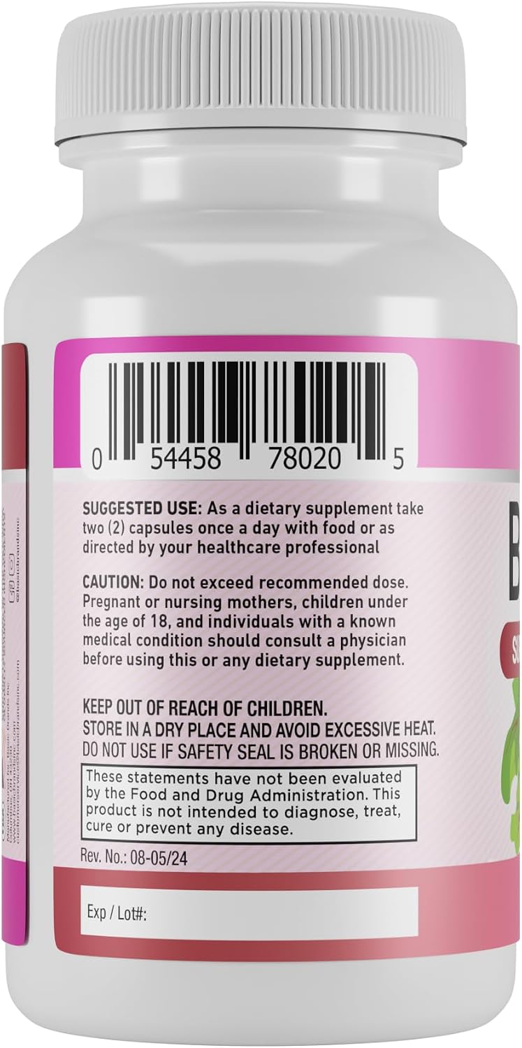 Harvest of Nature Beet Root Supplement 1300mg, 60 Capsules | Beet Root Powder, Energy & Endurance, Cardiovascular Health & Recovery, Vegan, Non-GMO