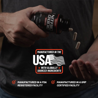 Snap Supplements Nitric Oxide Booster, Performance Formula for Stamina & Endurance