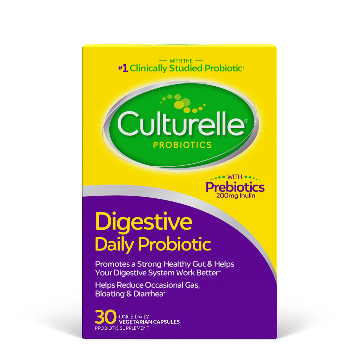 Culturelle Daily Probiotic Capsules For Men & Women, Most Clinically Studied Probiotic