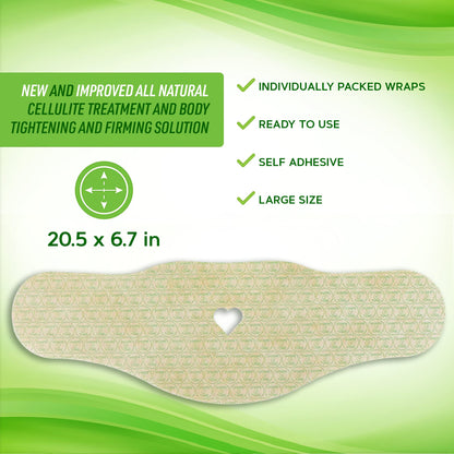Moisturizing Body Wrap - New and Improved All Natural Body Applicator (5 WRAPS)