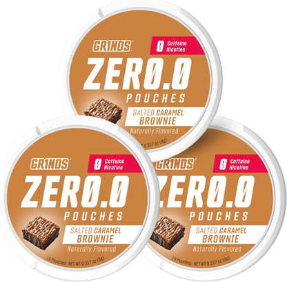 GRINDS Focus Pouches | Naturally Flavored with Nootropic Ingredients | Contains Alpha GPC and L-Theanine | Sugar-Free | 3 Pack | 18 Pouches Per Can | Blue Raspberry