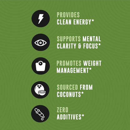 100% Coconut MCT Oil Liquid - MCT Oil C8 C10 for Sustained Mental Energy & Focus Support Great for Smoothies Salads Coffee & More - Palm Free Vegan Keto & Paleo Friendly 60+ Servings (32 Fl Oz)