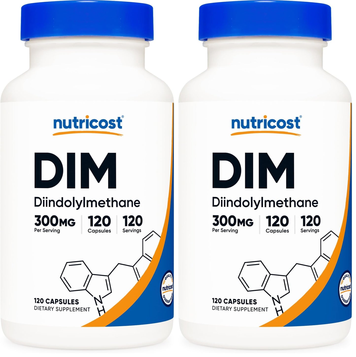 Nutricost DIM (Diindolylmethane) Plus BioPerine 300mg, 120 Vegetarian Capsules - Up to 4 Month Supply, Max Strength DIM Supplement