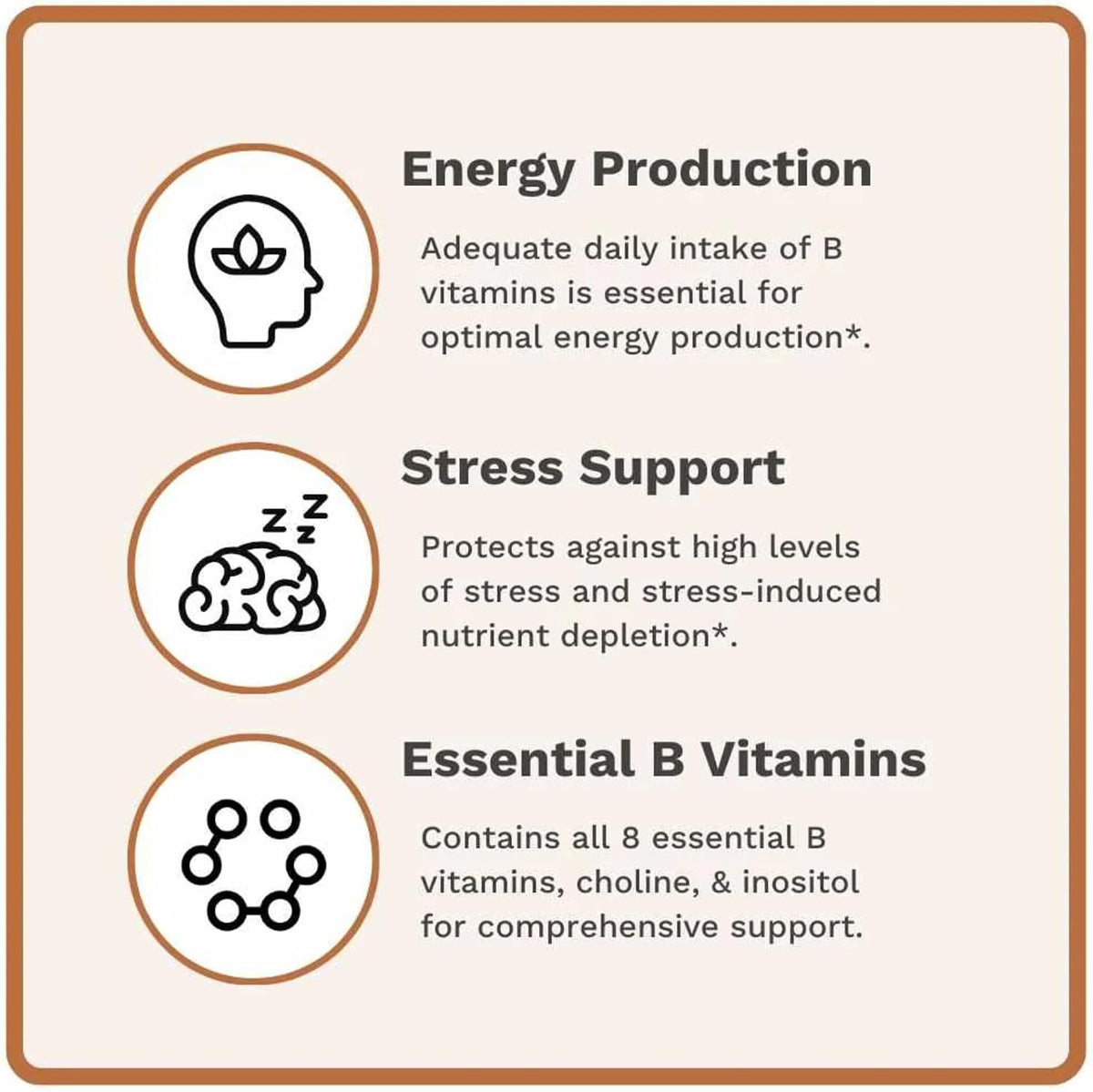Utzy Naturals Vitamin B Complex | All 8 Essential B Vitamins | 60 Capsules