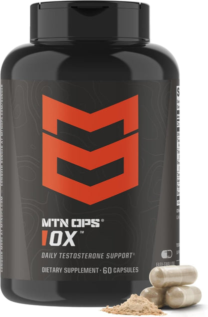 MTN OPS Ox & Slumber Jack Testosterone Support Bundle for Men – Daytime Testosterone Booster + Nighttime Recovery & Sleep Support Supplement