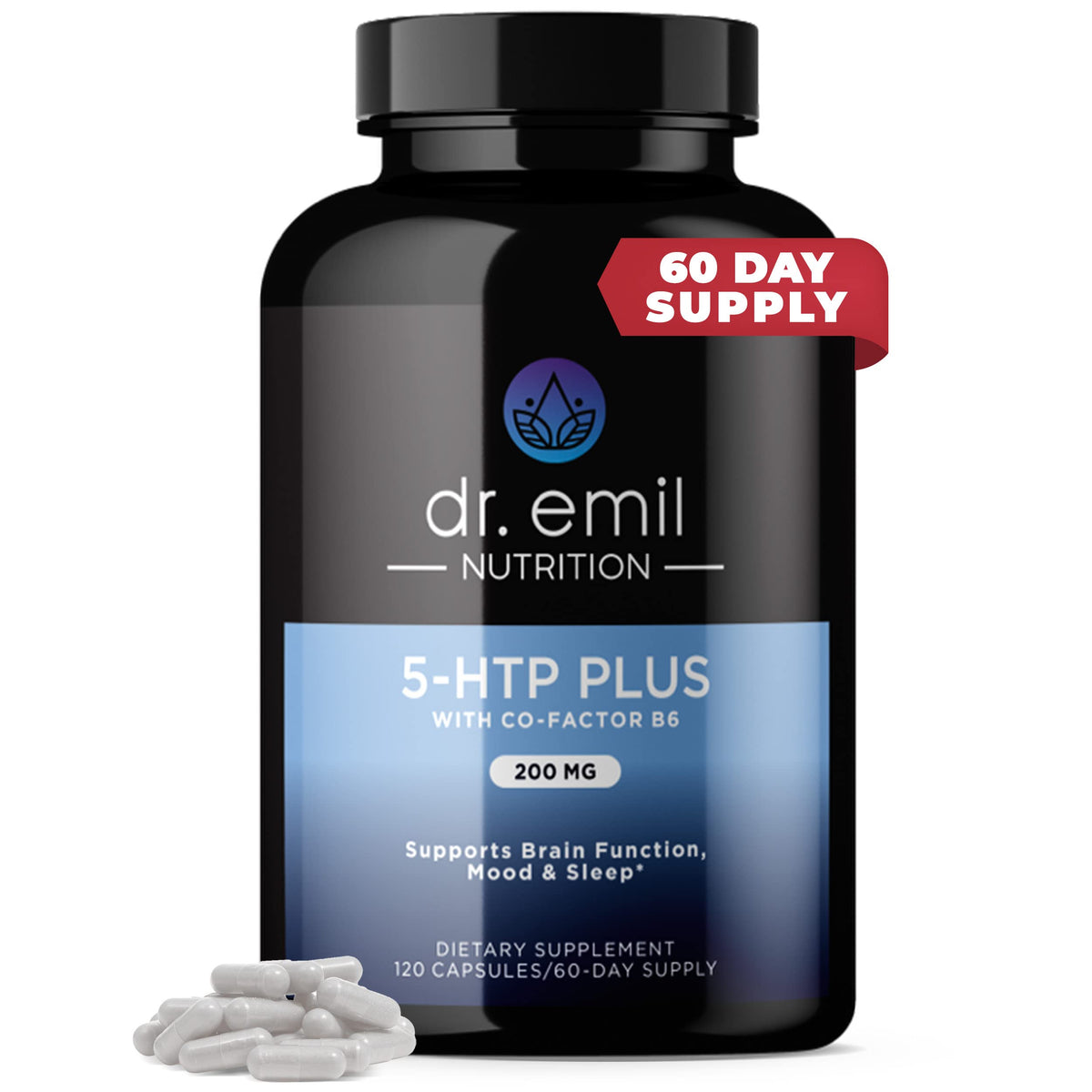 DR EMIL NUTRITION 200 MG 5-HTP Plus with SAM-e for Mood, Stress, and Sleep 