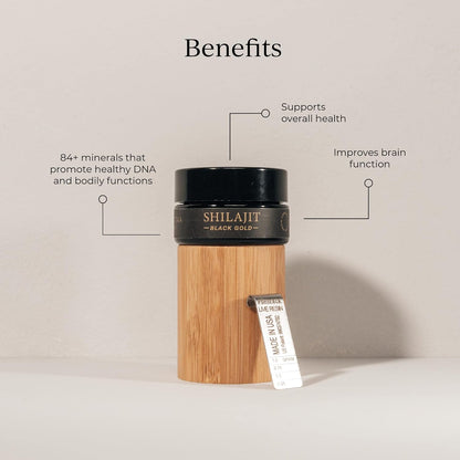 CYMBIOTIKA Shilajit Resin & Golden Mind Bundle, Elemental Gold, Immune & Digestive Support Supplement and Nootropic Brain Booster Liquid Supplement