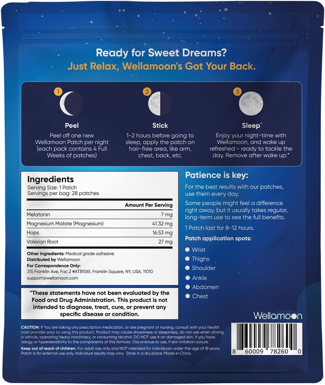 Wellamoon Nighttime Relaxation Duo – Lavender Pillow Spray & Botanical Wellness Patches with Melatonin – Evening Self-Care Routine for Adults